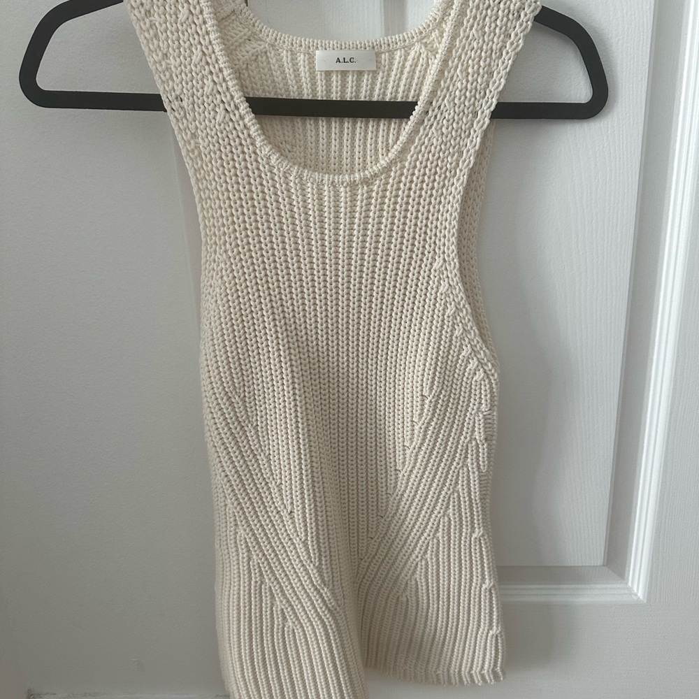 ALC Cream Knit Tank Top SZ 4